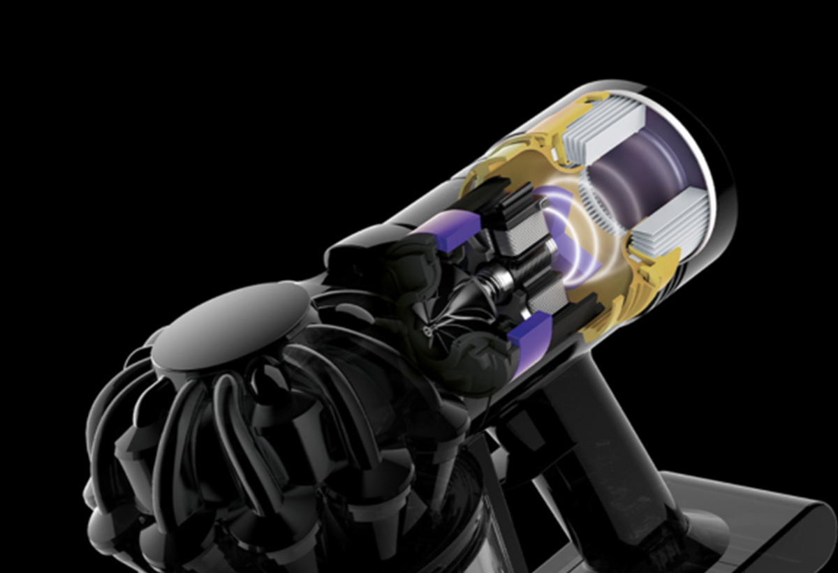 Απεικονίζεται ο κινητήρας.